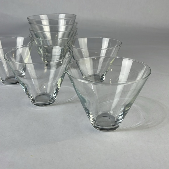 Set of 8 Crystal Stemless Martini Glasses - Picture 7 of 11